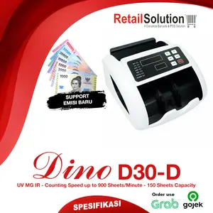 Mesin Penghitung Uang Money Counter UV MG IR - Dino D30-D D30D