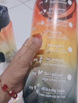 Product Review of FoodGrade Botol Beranak 2 Liter + 1000ml + 500ml Botol Minum Viral 1 set BPA FREE Plastik Putih Sedotan Bottles Kitchenware from m**6 1