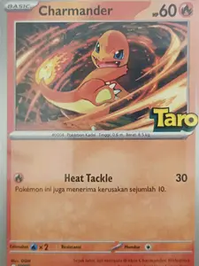 Pokémon Indonesia Kartu Promosi Charmander 282/SV-P Taro