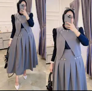 FUJI SET 3 IN 1 VEST TERBARU SETELAN ROK TWEED PREMIUM BUAT OUTFIT KEMANA SAJA BISA PAKAI Dengan Desain Elegan dan Kualitas Premium