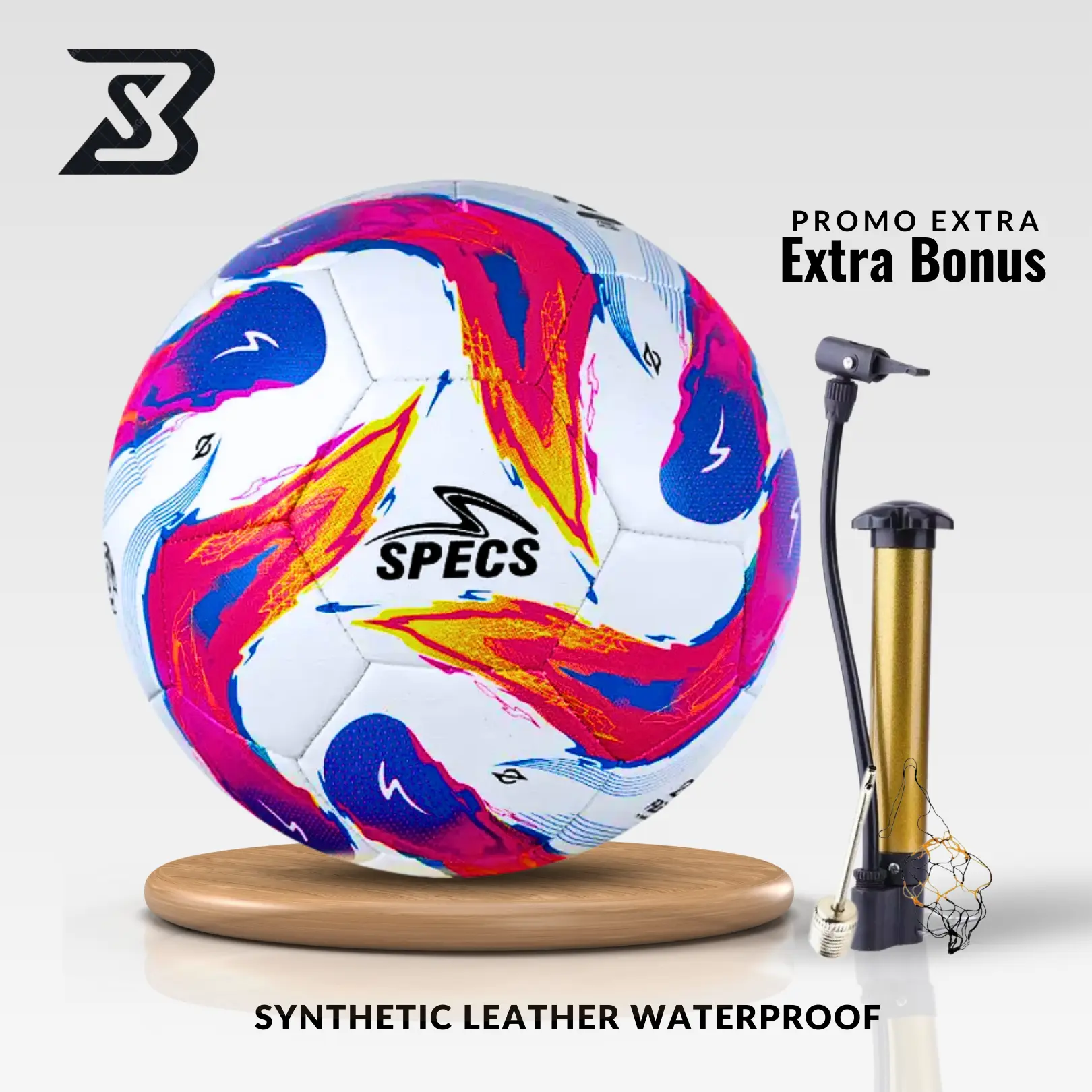 SB Specs, Bola Futsal Size 4 Palapa Series Jahit Mesin Free Pompa Ball Outdoor