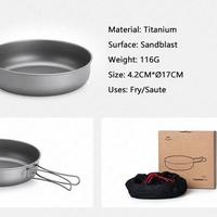Gambar WAJAN TITANIUM TJP01 NATUREHIKE NH18T010-A COOKING SET CAMPING - NH18T010-A dari Bai Outdoor Kota Administrasi Jakarta Timur 4 Tokopedia