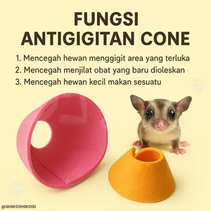KAG Kalung Anti Gigit Peliharaan Sugar Glider Marmut Mamalia Hamster Landak Bunglon Kamelion Gecko Lizard Non Bite Neckless