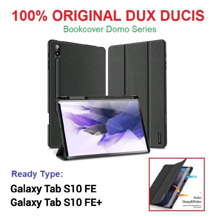 Gambar DUX DUCIS Book Cover Galaxy Tab S10 Fe S10Fe+ Tab S10 FE+ Domo Original 100% - Black, Tab S10 FE dari Dunia Aksesoris GadGet Kota Administrasi Jakarta Selatan Tokopedia
