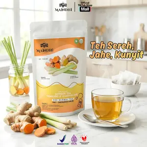 MAINDHI Teh Sereh, Kunyit dan Jahe Kemasan 30 Tea bag Minuman