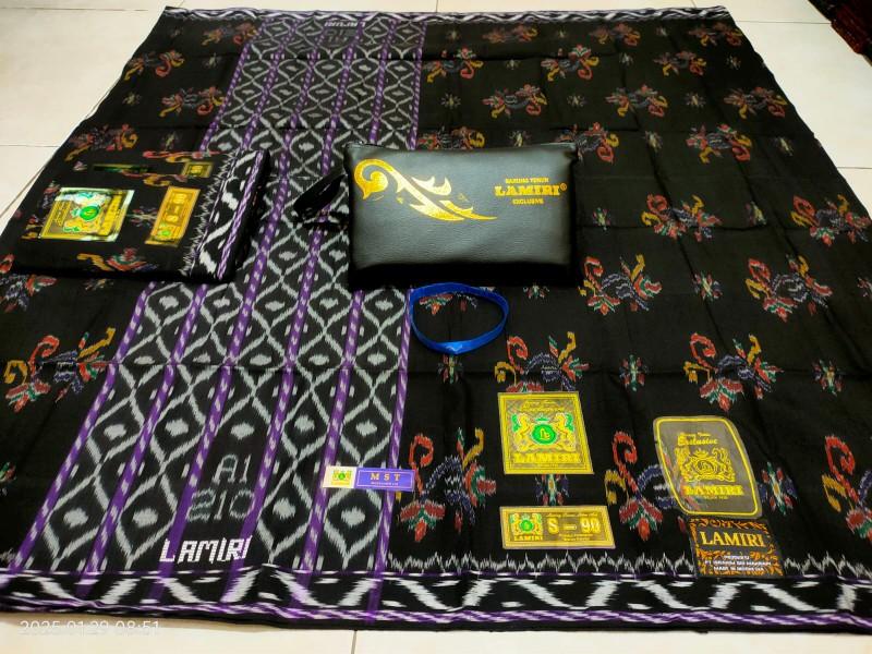 Product Introduction of Sarung Lamiri MST Mercerized - Baju Muslim Katun Hitam Dewasa - Pria, Wanita, Motif, Batik, Santri, Bali 10