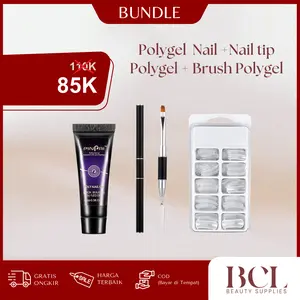 PINPAI - Set Polygel 30ml Include Tip & Brush |  Paket Ekstensi Kuku