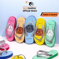 Gambar Sun Swallow Paket 6 Pasang Sandal Jepit Karet Anak Animal Junior Series dari Sun Swallow Sandals Kota Administrasi Jakarta Utara 1 Tokopedia
