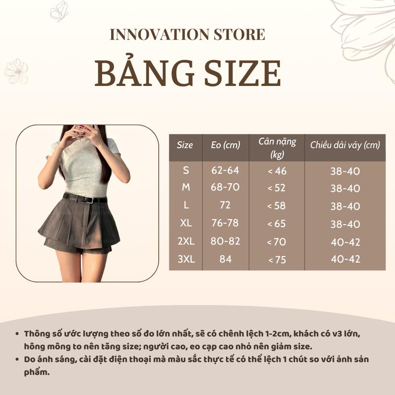[TẶNG KÈM ĐAI] Quần Váy Thiết Kế 2 Tầng Có Quần Short Chống Lộ Cạp Lưng Cao Khoá Kéo 868 Nữ Women | BigBuy360 - bigbuy360.vn