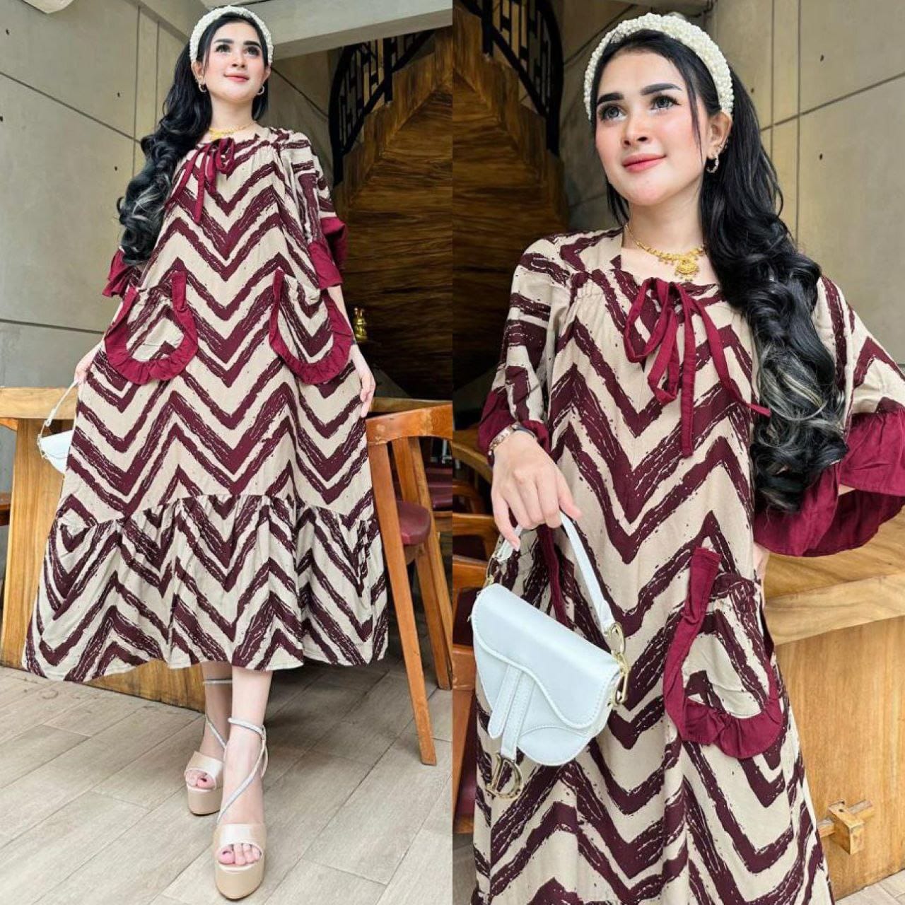 LADY DRESS DASTER RAYON LD 125 MODEL TERBARU / DASTER RAYON POLOS / DASTER JUMBO