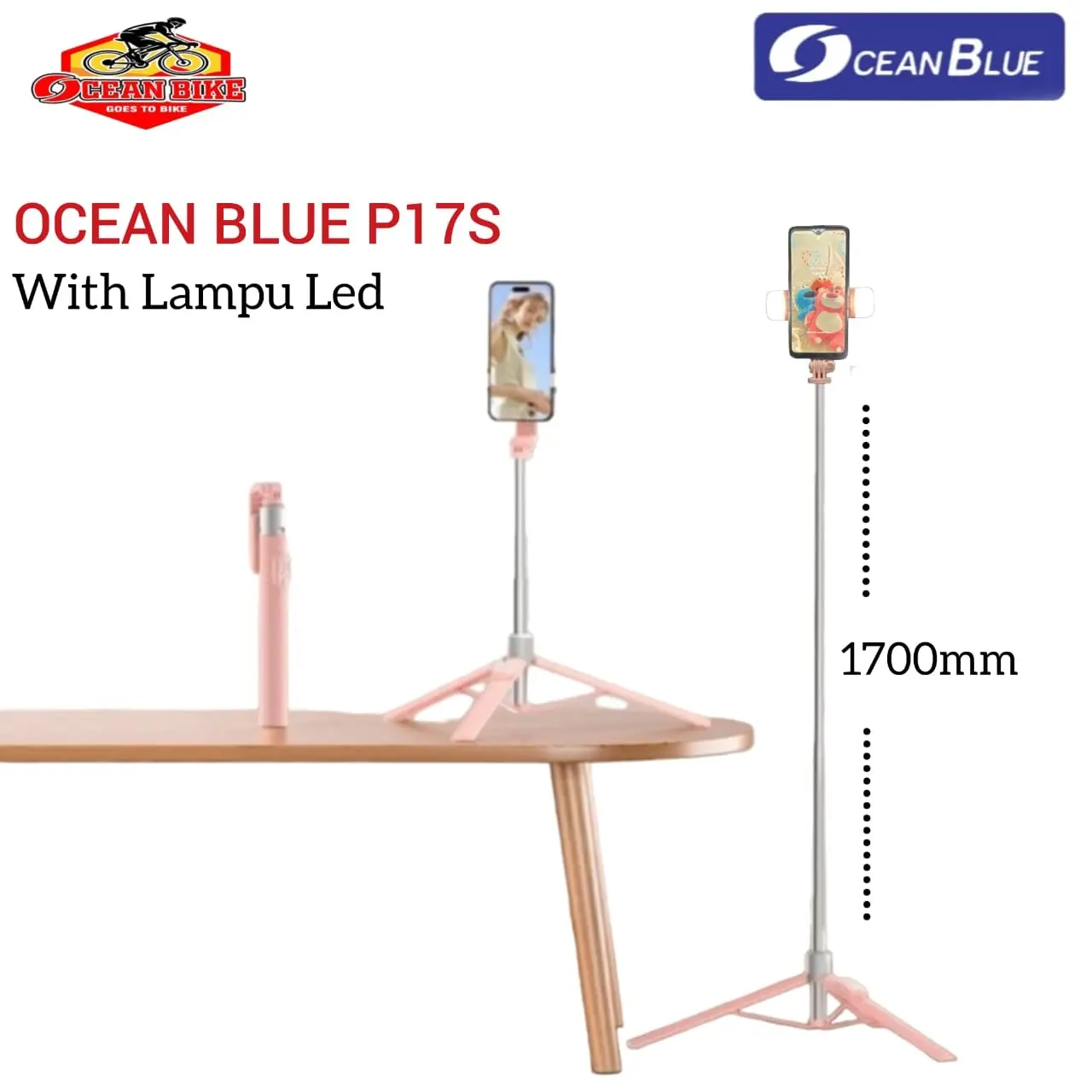 Tongsis 3in1 Bluetooth Tripod Shutter HP Selfie Remote IOS Android
