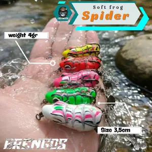 Brengos Umpan Casting Kodok Beragam Model – Soft Frog untuk Gabus/Toman