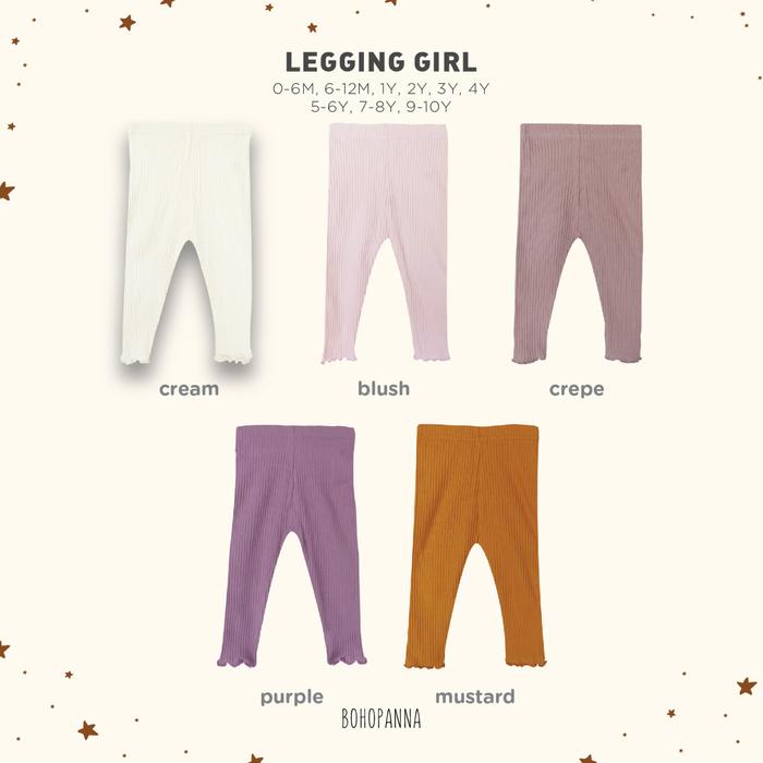 Gambar BOHOPANNA - LEGGING GIRL - LEGGING RUFFLE - LEGGING - Legging Anak Perempuan - Celana Anak Perempuan - Celana Anak 1 dari Bohopanna Kota Semarang Tokopedia
