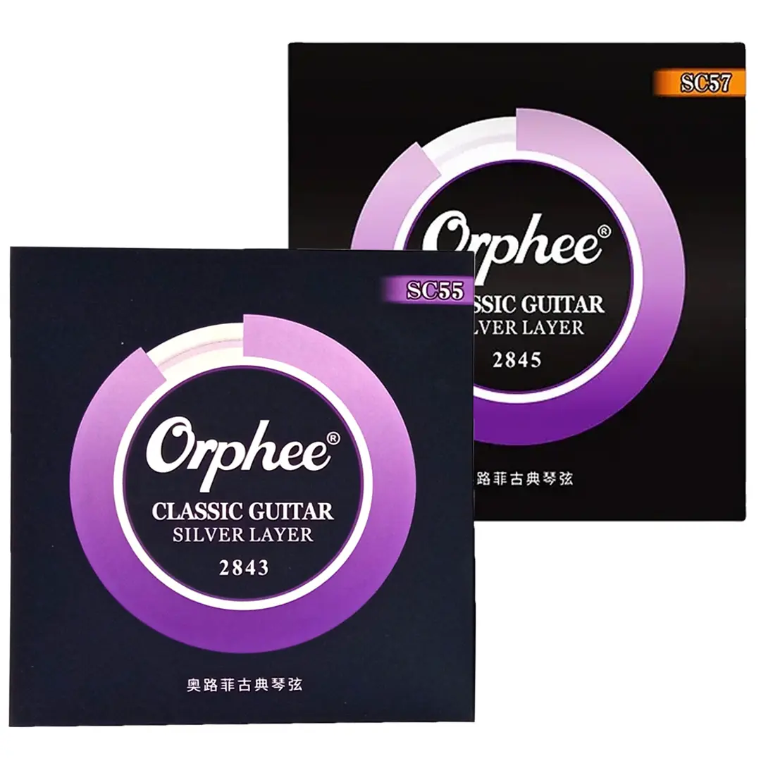 Orphee SC Senar Gitar Klasik Nylon Set Empuk Ukuran Normal Hard Tension Seri SC55 SC57