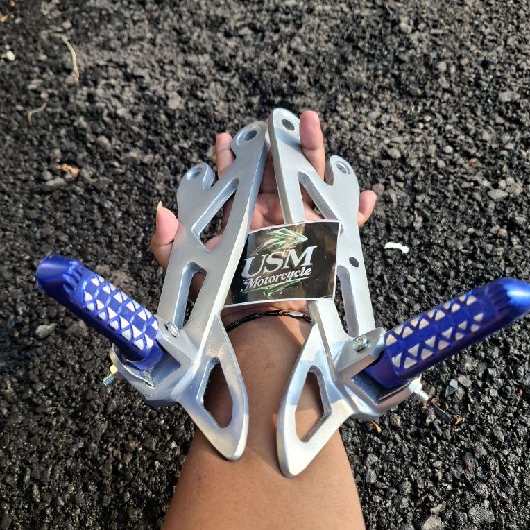 FOOTSTEP BELAKANG NON JOMBLO FIZR FIZ R + STEP THAILAND DUDUKAN MODEL BPRO RX SILVER BIRU