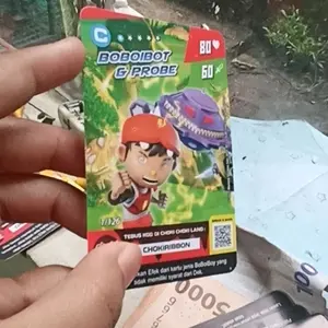 [1 Kartu] Basic Choki Choki BoBoiBoy versi 2- Trading Card - Harga Tertera untuk 1 Kartu - Card
