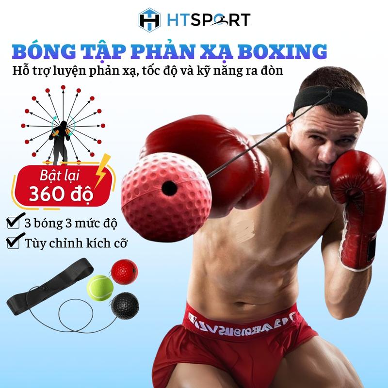  Bóng Tập Phản Xạ Boxing Cao Cấp Bóng Tập Luyện Tay Đấm Bốc Võ Thuật Đeo Đầu Loại Nhẹ Và Nặng 