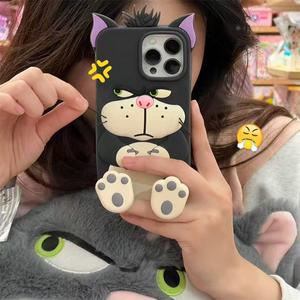IPhone 13/15/17 Promax | Soporte de Pata de Gato | Funda Blanda de Dibujos Animados | Regalo para Mejor Amigo | Adecuado para iPhone 11 12 13 14 15 16 17 Pro Max