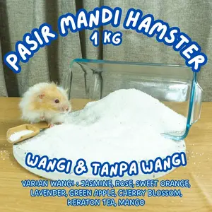 1 KG PASIR MANDI HEWAN HAMSTER BATHING SAND HALUS