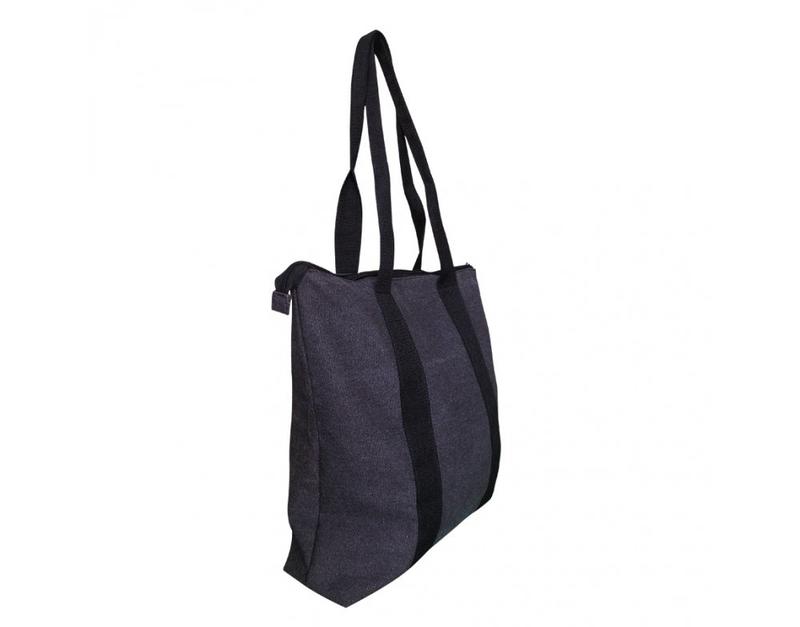 Snow Canvas Tote Bag with Zipper Locking 2