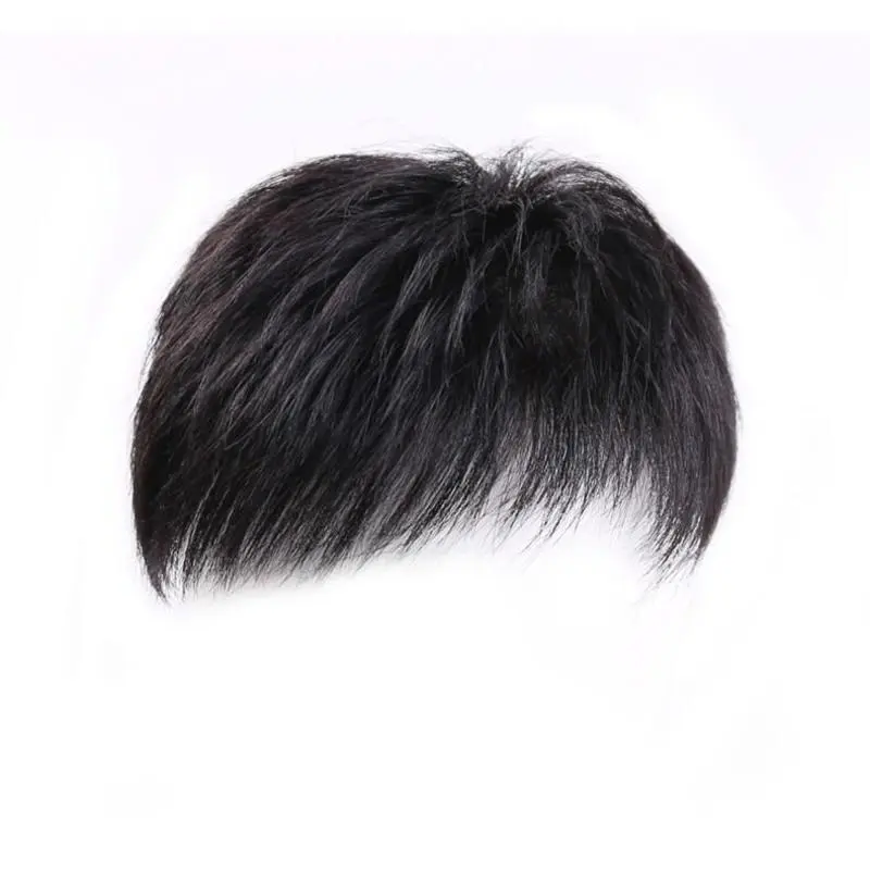 Middleaged and elderly men's full headgear natural and realistic business wig set