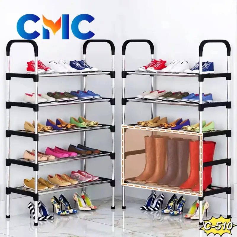 CMC[C-510]Rak Sepatu 5 Susun Gantungan Payung / Rak Sepatu 5 Tingkat Tempat Sepatu Sandal 5 Susun Rangka Besi 1