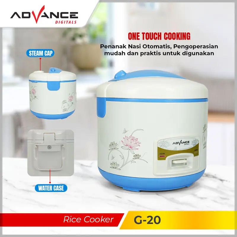 [COD] Advance Rice Cooker G20 / G-20 Kapasitas 1.8L 380W 3in1  Penanak Nasi magic Com Listrik magic  jar 2