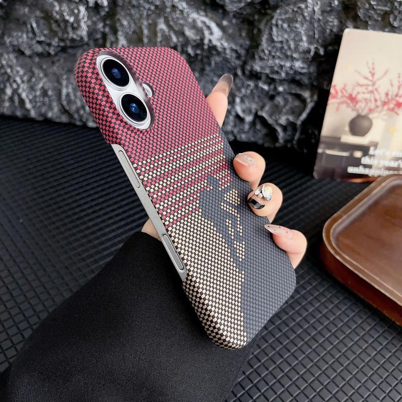Ốp điện thoại sợi carbon bọc một nửa cho X/11/12/13/14/15/16/17 Series Vỏ điện thoại siêu mỏng,tản nhiệt tốt