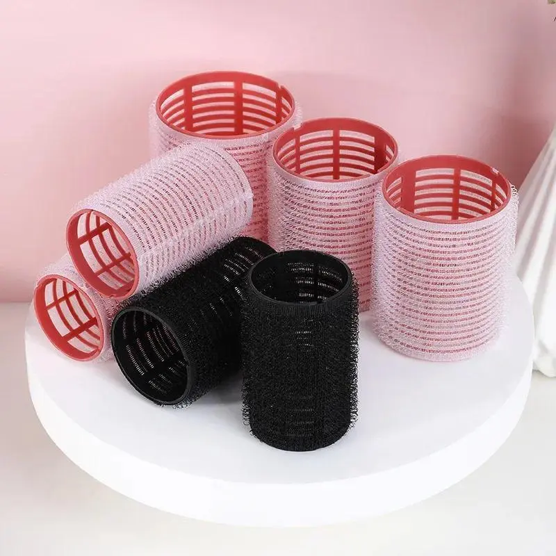 3PCS Self-Grip Hair Rollers Heatless Hair Curlers No Heat Hair Bangs Volume Self-adhesive Hook Curlers DIY Styling Tools Pin