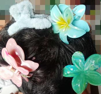 Product Review of ED - 6.5CM JEPITAN RAMBUT BUTTERFLY MARBLE FASHION KOREAN PREMIUM / JEDAI KUPU KUPU GLOSSY DOUBLE WINGS from l**a 1