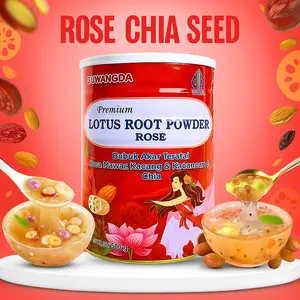 Rose Chia Seed Nut Lotus Root Powder 500 Gram HALAL & BPOM Bubuk Kurma Merah Manis Strawberry Red Fruit Air Putih Teratai Sugar Gula Minuman INSTANT
