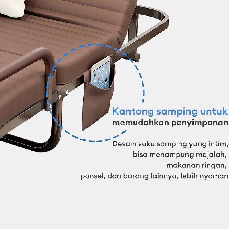 TETE-2 Tempat Tidur Lipat Kursi Santai Lipat Ranjang Medis Tempat Tidur Pasien Ringan Portabel Nyaman Di Kamar Tidur Lansia Mudah Tempat Tidur Lipat Ranjang Lipat Kursi Santai Lipat Tempat Tidur Lansia Hadiah Untuk Senior
