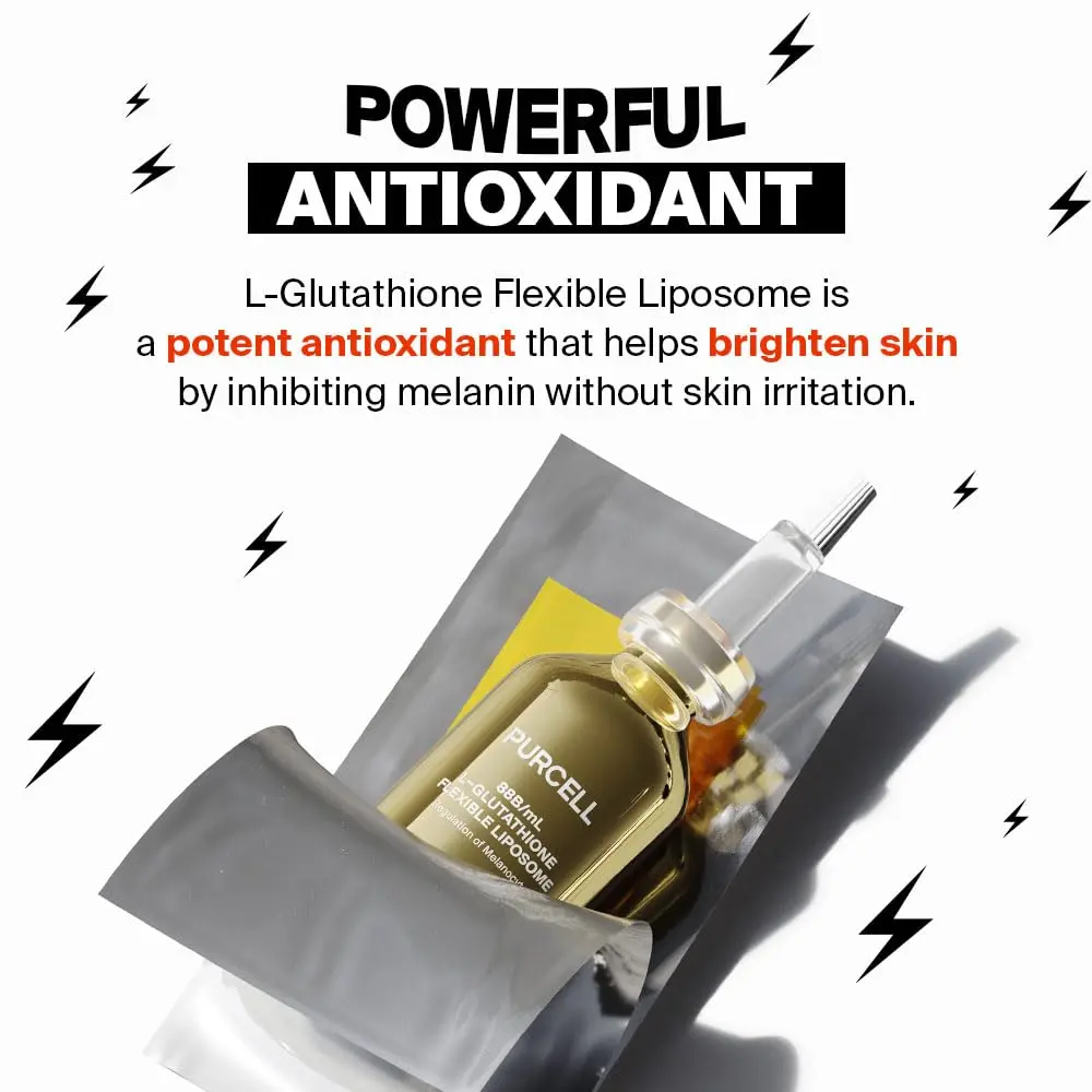 PURCELL 82% High Dose Peptide | 88B/mL L-Glutathione Flexible Liposome |  Pixcell BIOM 2Billion/mL (30ml)