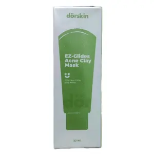 Dorskin-EZ-Glides Acne Clay Mask | Perawatan Wajah berjerawat Menenangkan dan Merawat Kulit Kemerahan Komedo dan Iritasi Ringan