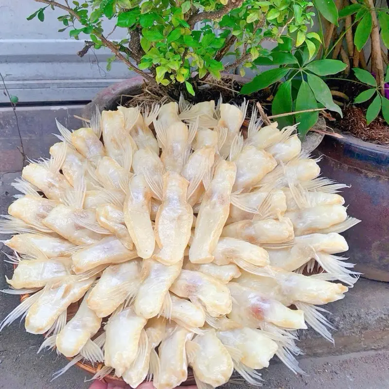 [M3] Khô ức mỡ cá dứa (cá basa) vị mặn vừa ăn (—TRẮNG—) khô