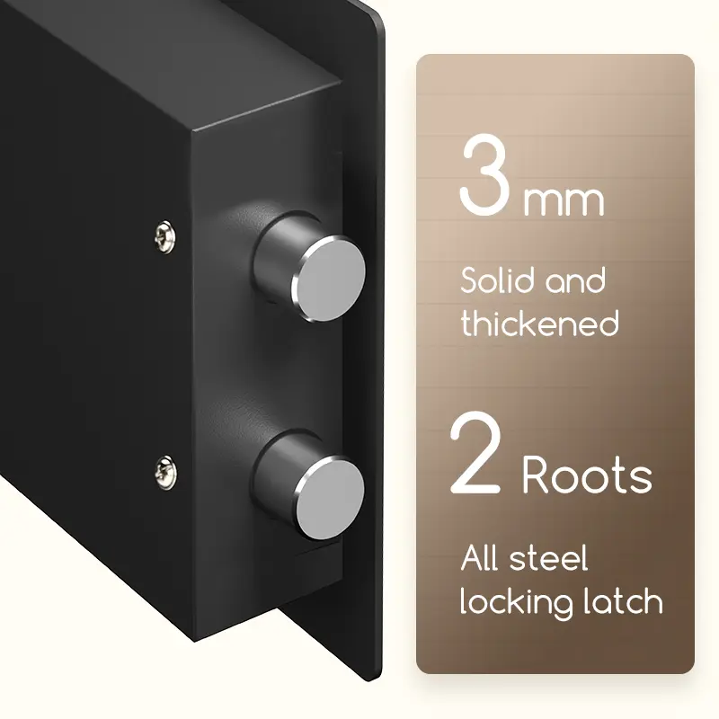 Deli Kotak Penyimpanan / Safe Box Hitam ET56X 4
