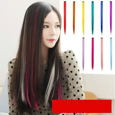 [UNI] Wig Jepit Rambut Palsu Lurus Untuk Harian / Pesta 7