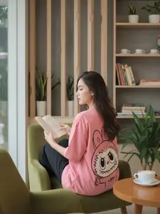 Okella Oblong Kaos Lengan Pendek Baju Pria Wanita High Kain Katun Combed