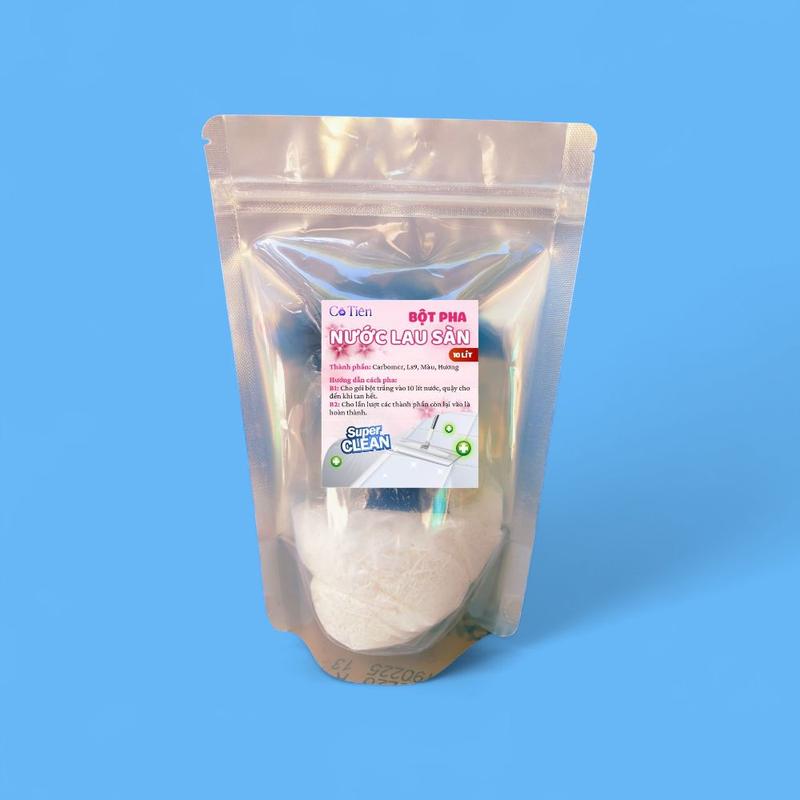 Bột pha nước lau sàn 10 lít tặng 1 khăn lau đa năng mini hương trà xanh lài quế sả chanh ngàn hoa từ thơm ngát Làm Sạch