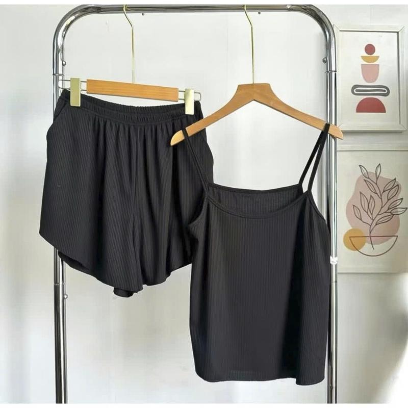 set Bộ ngủ nữ Hisexy set ngủ nữ đồ bộ nữ thun tăm cao cấp co dãn 4 chiều dày dặn ms56