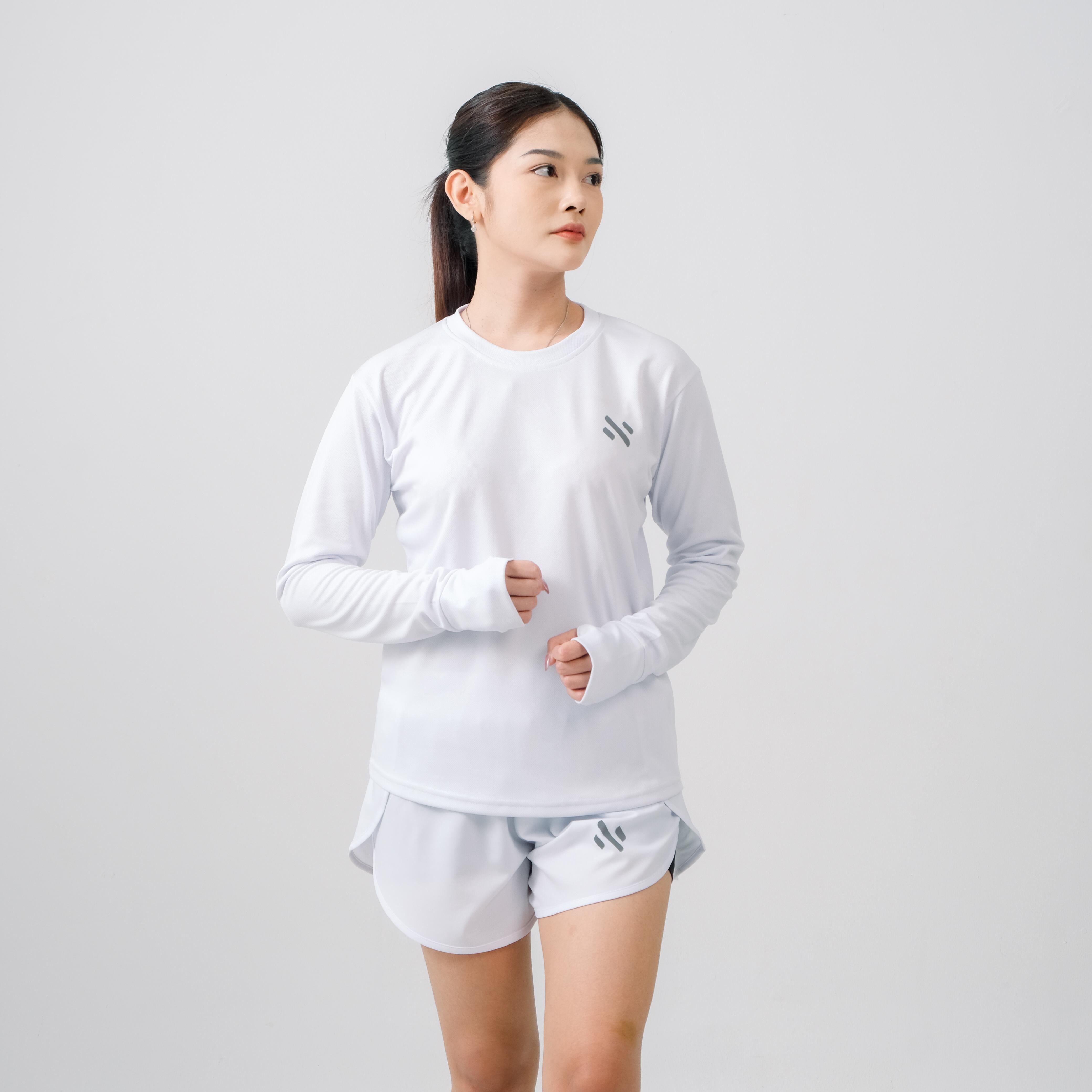 Nebula Basic Long Sleeve Dry Fit Women Running Yoga Gym Sport Olahraga Wanita