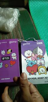Product Review of Goto [COD] K-Joy X BT21 Tumbler Tahan Dingin Panas Botol Tempat Minum Aesthetic 1.2L from e**t 0