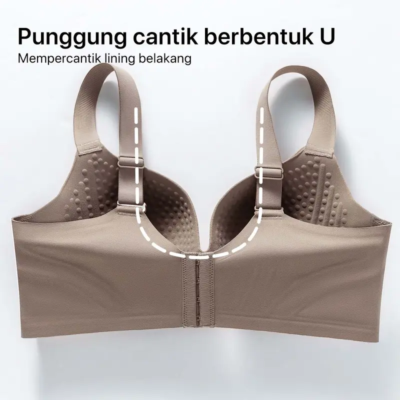 GRENEY-Gbras-Bra One Piece Warna Bh Wanita Beha Tanpa Kawat Cewek Lingerie Push up Berbentuk dan Nyaman Basic Plain  Push up Busa Tingkatkan Mengumpulkan PD Wireless Seamless Tipis-89849 6