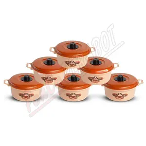 6 PCS Wadah Sayur Prasmanan/Mangkuk Panci Plastik/Bahan PP5 Food Grade Kitchenware