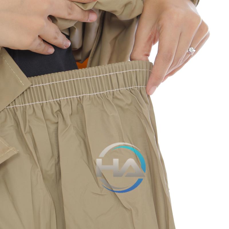 Jas hujan Akula Setelan Rok Wanita New Produk Terbaik Anti Rembes Best Quality Mocca 4