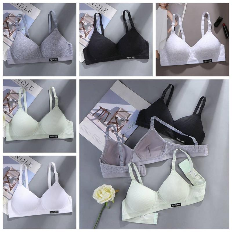 Mới Thoáng khí Áo ngực mỏng Không đường may Màu trơn Áo thể thao Thoải mái khi…