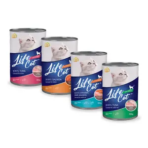 Life Cat Kaleng 400gr Makanan Kucing- Makanan Basah untuk Pencernaan Optimal & Daya Tahan Tubuh Tinggi