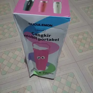 Cuculemon Tumbler Termos Stainless Steel 1L Kapasitas Besar Tahan Panas 24 Jam Insulated Botol Minum