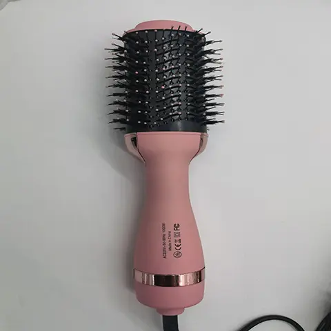 HODEKT Hot Air Brush Comb 2 In 1 Hair Curler Hot Cool Air Curling Iron Straighter Adjustable Smooth