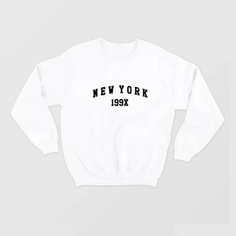 SWEATERPOLOS BASIC SABLON NEW YORK 199X SIZE M-XXL (PRIA & WANITA) 6